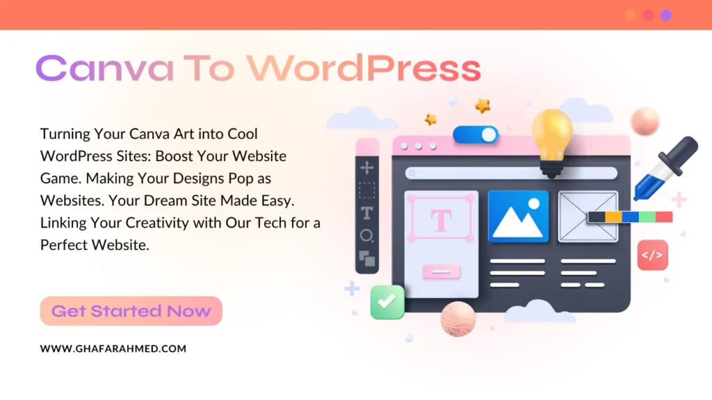 Ghafar Ahmed Canva to WordPress